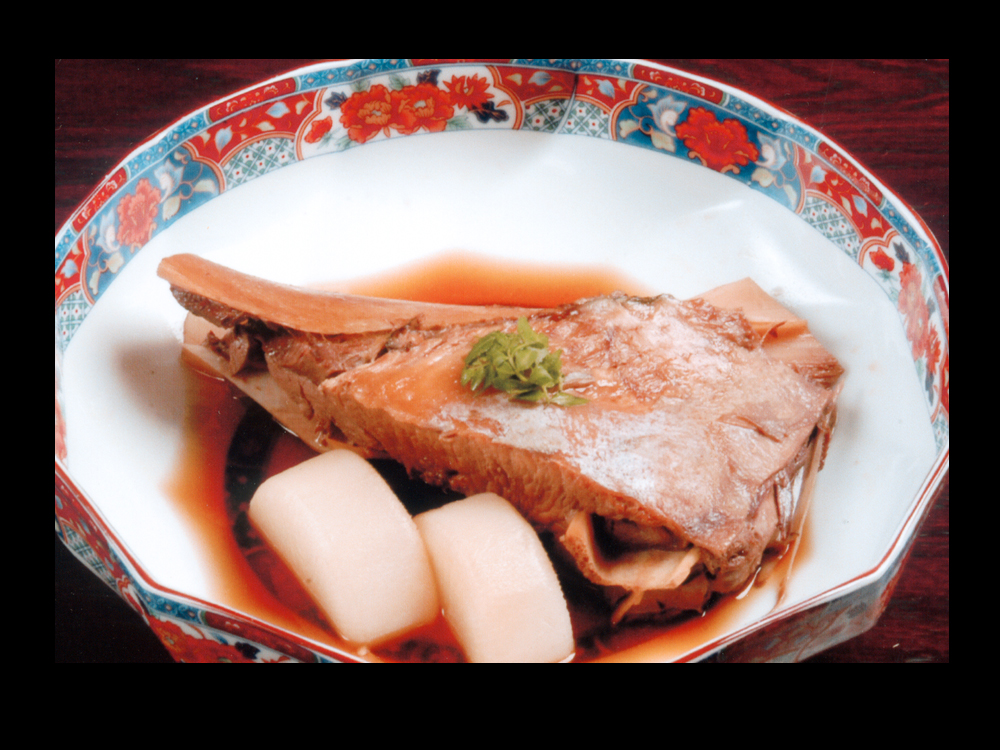 マグロカマ煮定食